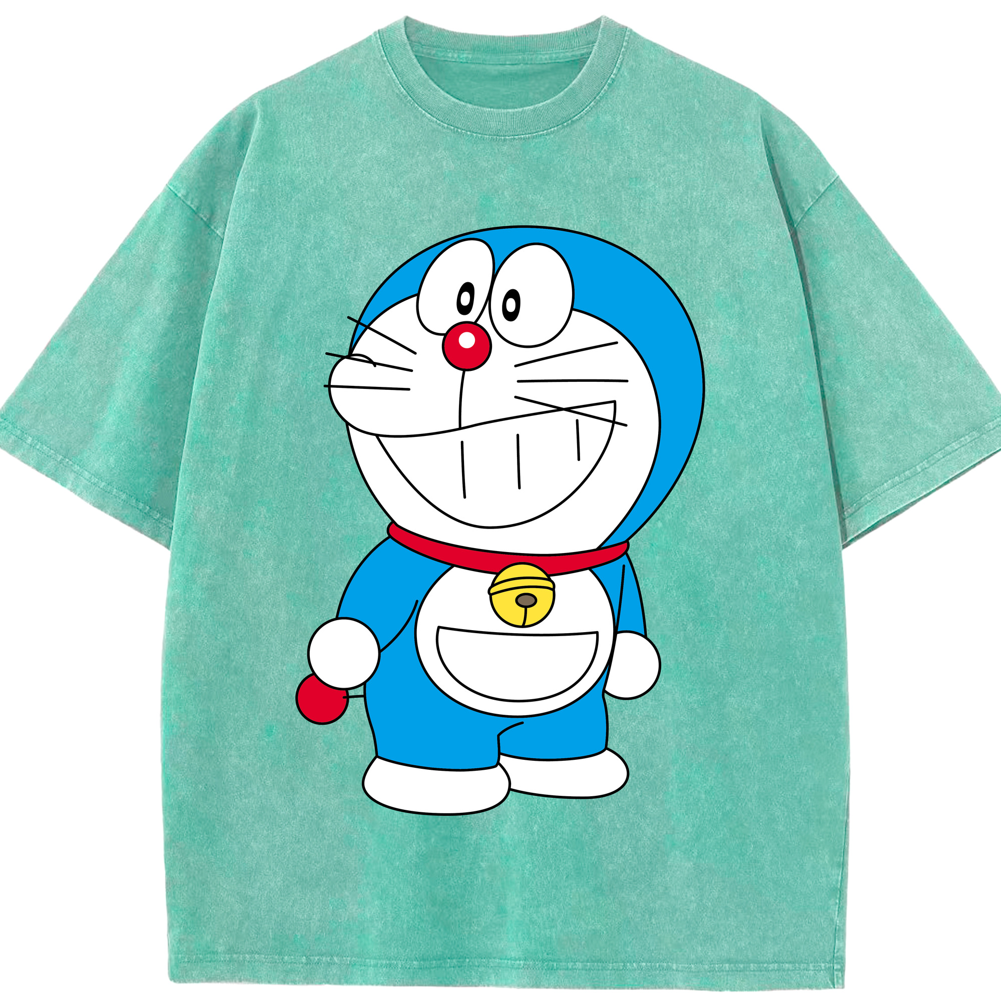 （画像用） ドラえもん Doraemon 綿100% ヴィンテージ風 半袖Tシャツ（フロントプリント）